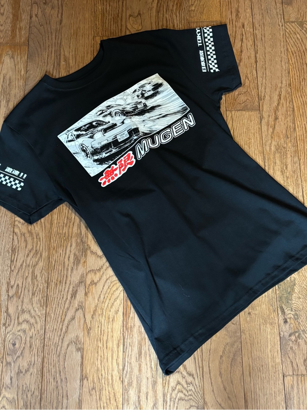 Black Graphic Racing Tee - Picture 2 of 2